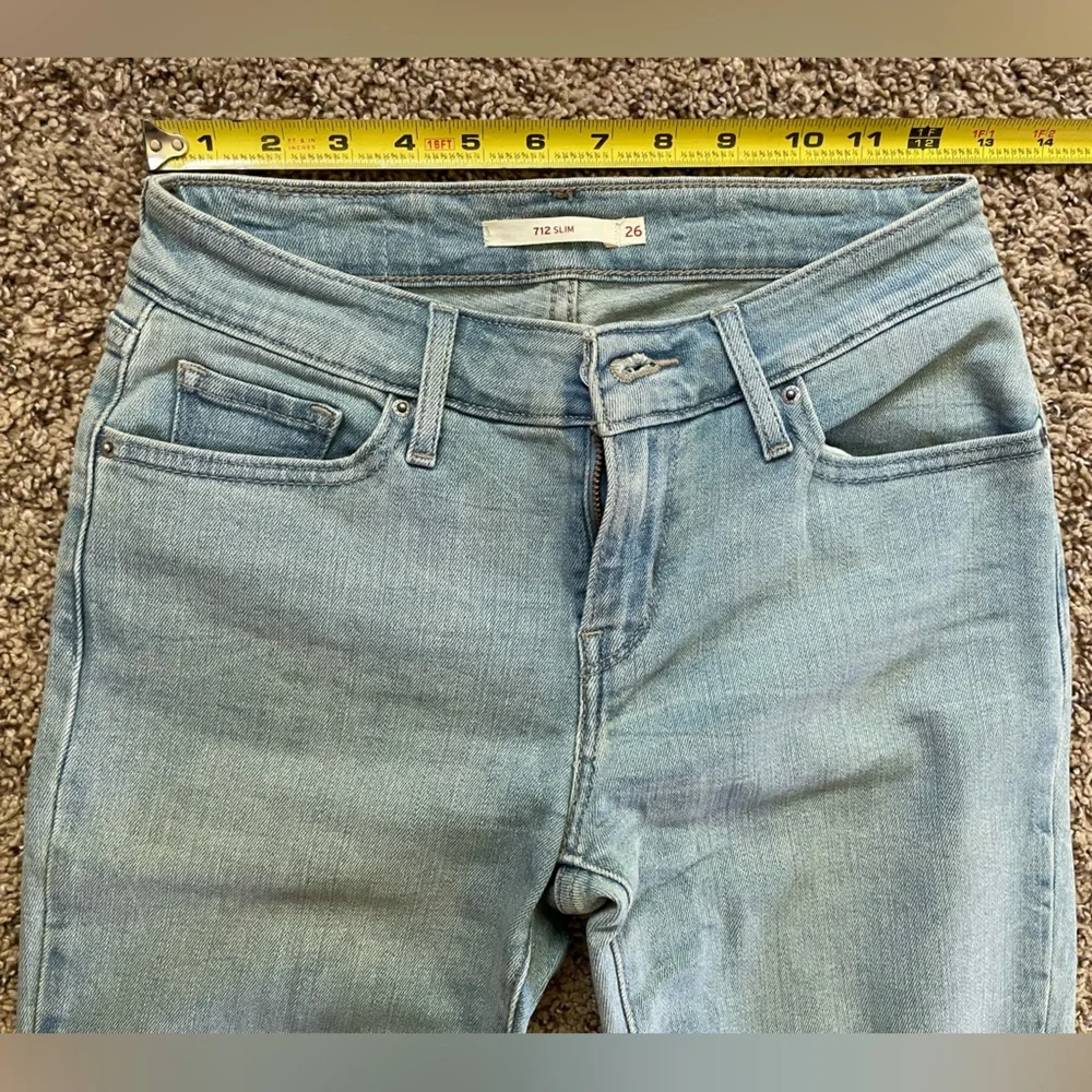 Levi's 712 Slim Light Blue Jeans - Picture 4 of 8
